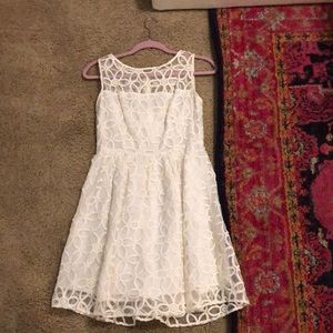 A white dress with flowers